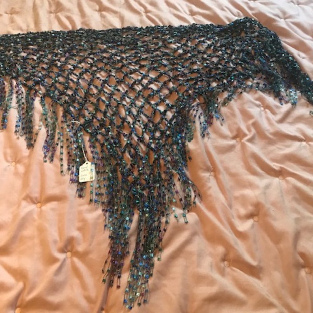 Shawl hand crocheted